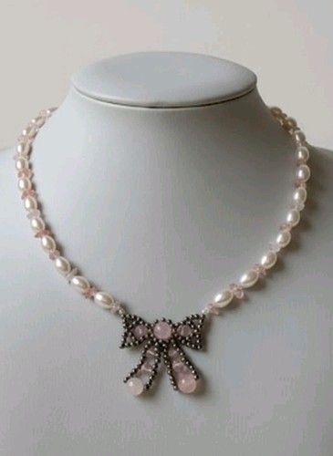 Collana artigianale fiocco - artigianale,
