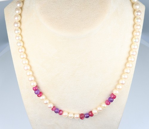 Collana con perle quarzo - con,