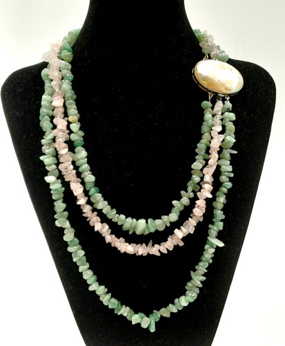 Quarzo rosa verde - e, a