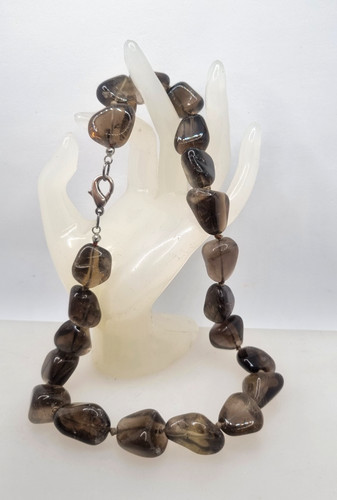 Quarzo fume collana - fume',