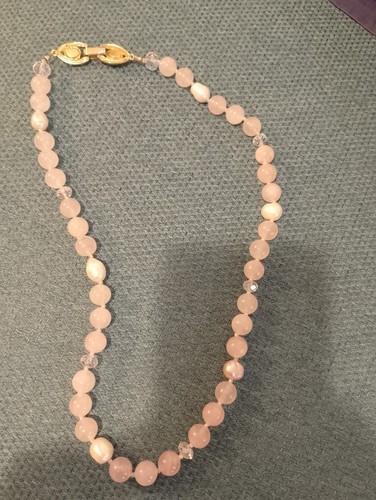 Collana quarzi rosa - collana,