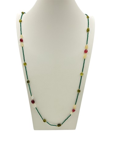??Collana lunga in zirconi