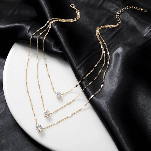Collana donna multistrato tono
