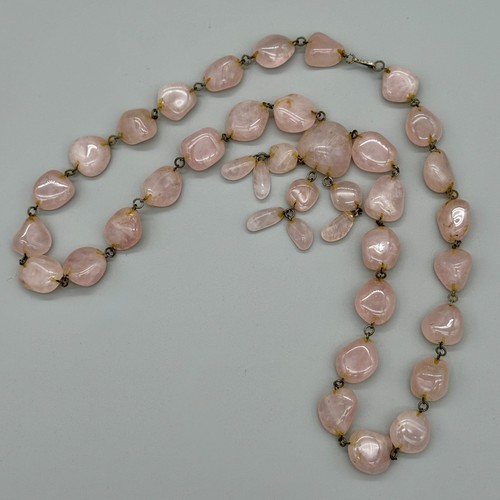 Collana quarzo rosa - in,