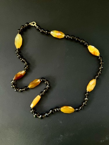 Collana quarzo fume agata - collana,