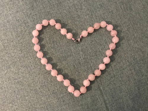 Collana quarzo rosa naturale - rosa,