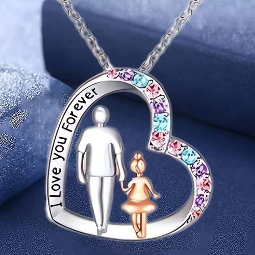 Collana incisa papà figlia - collana, e