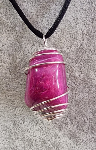 Ciondolo con agata fuxia - agata,