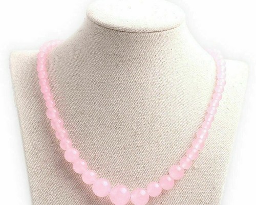 Collana donna vero quarzo rosa