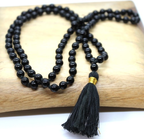 Collana rosario buddista agata - collana,