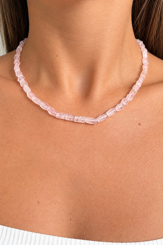 Collana quarzo rosa - quarzo,