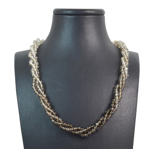 Collana torchon quarzo - collana, in