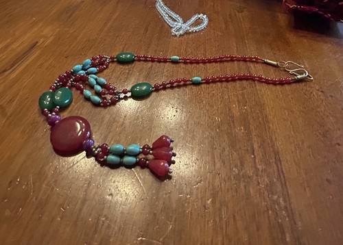 Collana etnica colorata - collana,
