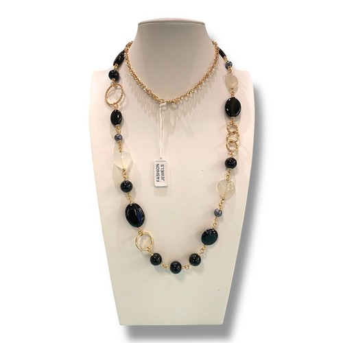 Fashion steel collana lunga - collana,