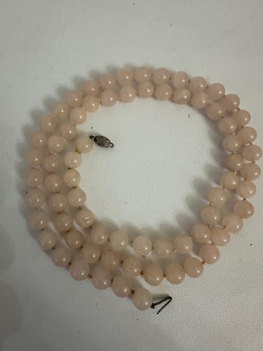 Collana perle quarzo rosa - in,