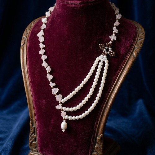 Collana perle maiorca stile - collana, di
