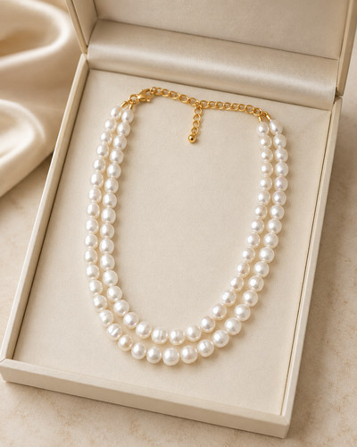 Collana doppio filo - di, perle