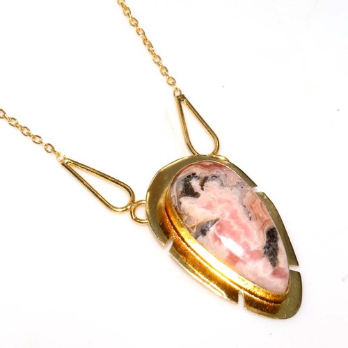 Collana rodocrosite enorme - collana,