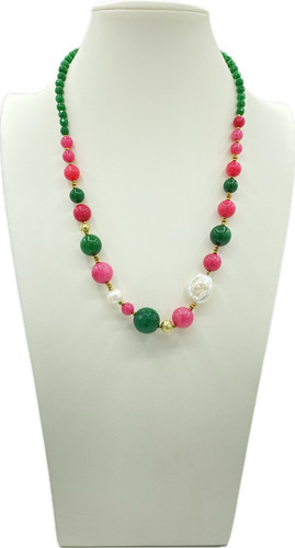 Collana agata verde - in,