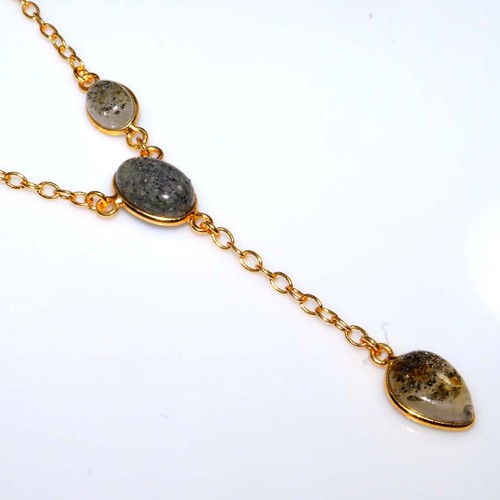 Collana lunetta quarzo - collana,