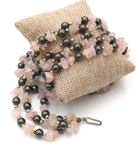 Collana tre fili con - collana,