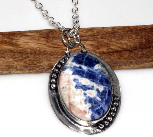 Collana sodalite enorme - sodalite,