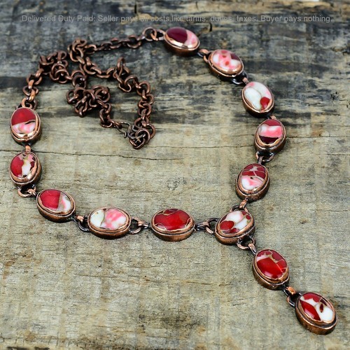 Collana ovale kingman rosso - kingman,